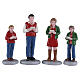 Caroling Family set of 4 figurines by Lemax for Caddington Village, 2.6x3.8x0.9 in - 62614 s1