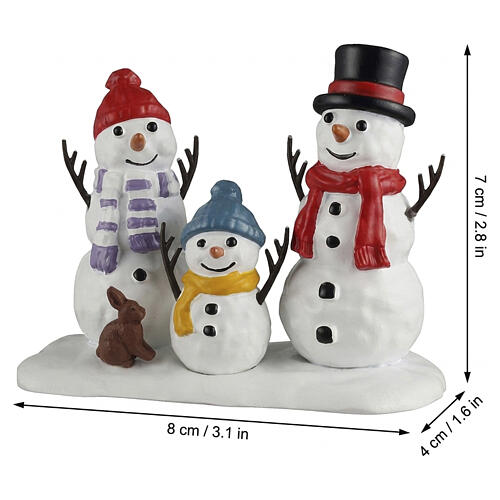 Snowman Family statuina Lemax Santa'S Wonderland 7x8x4 cm - 62618 1