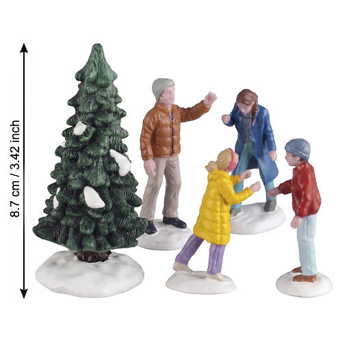 Our Perfect Tree set 5 pezzi statuina Lemax Caddington Village 9x12x4 cm - 62622 2