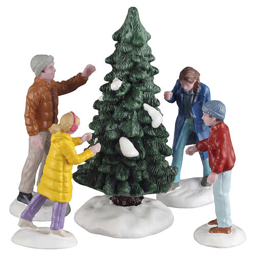 Our Perfect Tree set 5 peças estatueta Lemax Caddington Village 9x12x4 cm - 62622 1