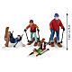 Estatueta Ski School Lessons, conjunto de 4 peças, Lemax Vail Village 7x16x4 cm - 62632 s2
