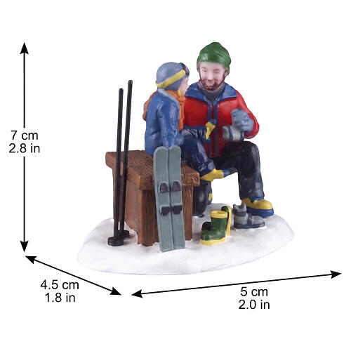Father And Son Ski Day figurine Lemax Vail Village 5x7x4 cm - 62633 2