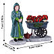 Floral Street Vendor set 2 peças estatueta Lemax Caddington Village 7x9x4 cm - 62637 s2