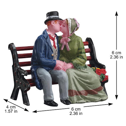 The Kiss statuina Lemax Caddington Village 6x6x4 cm - 72380 2