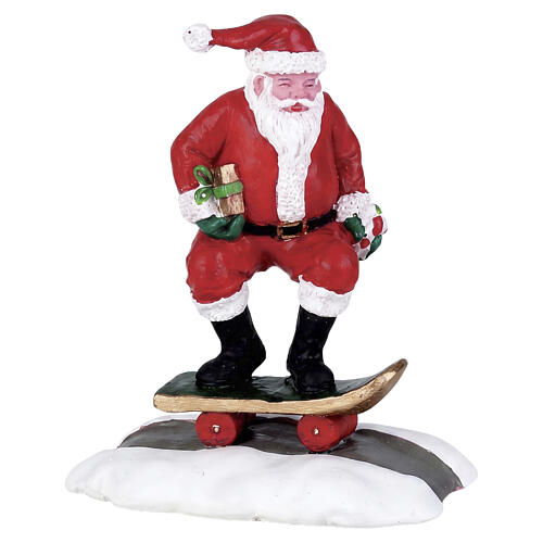 Skateboard Santa statuina Lemax 8x7x4 cm - 72498 1