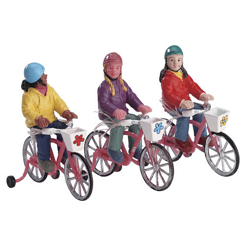 Lemax Bike Ride, zestaw 3 figurek, 5×6×5 cm - 72502 1