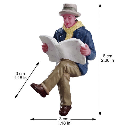 Reading Morning Papers figurine Lemax 6x3x3 cm - 72506 2