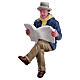 Reading Morning Papers statuina Lemax 6x3x3 cm - 72506 s1