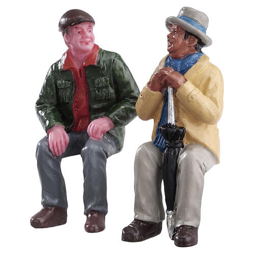 Chatting With Old Friends set 2 pezzi statuina Lemax 6x5x2 cm - 72507 1