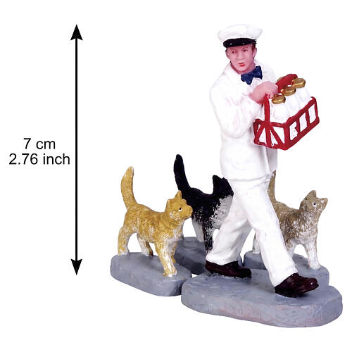 Merry Milkman set 4 pezzi statuina Lemax Jukebox Junction 7x7x4 cm - 72511 2