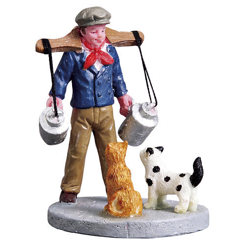 Delivering Milk figurine by Lemax for Caddington Village, 2.2x1.6x1.7 in - 72512 1