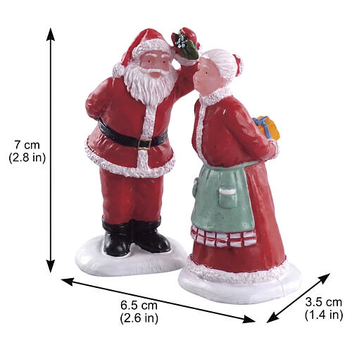 Under The Mistletoe set 2 pezzi statuina Lemax Santa'S Wonderland 7x6x3 cm - 72550 2