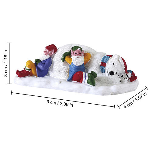 Taking A Break statuette Lemax Santa's Wonderland 3x9x4 cm - 72552 2