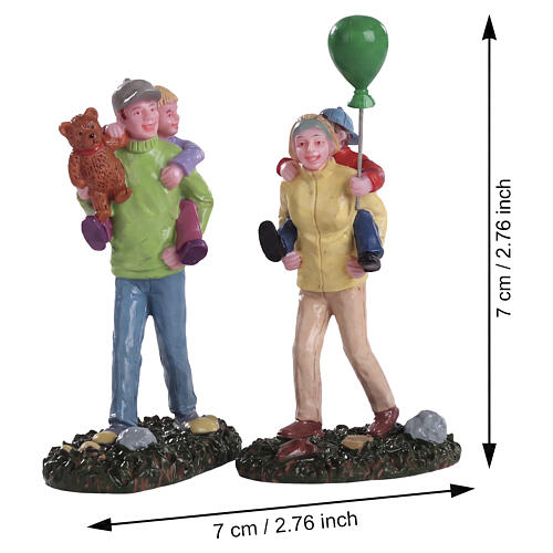 Coming Home From The Fair set 2 pièces statuette Lemax 7x7x5,2 cm - 82582 2