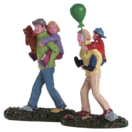 Coming Home From The Fair set 2 peças estatueta Lemax 7x7x5 cm - 82582 1