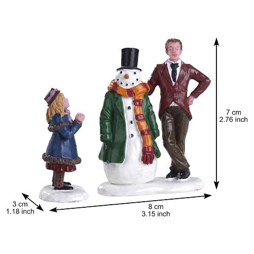 Dad's Snowman 2-teiliges Figuren-Set Lemax Caddington Village 7x8x3 cm - 82585 2