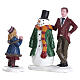Dad's Snowman set of 2 figurines by Lemax for Caddington Village, 2.8x3.1x1.3 in - 82585 s1