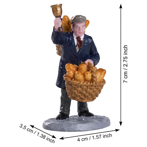 Bread Peddler statuina Lemax Caddington Village 7x4x4 cm - 82590 2