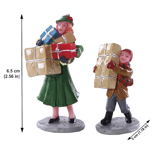 Christmas Rush 2-teilig Lemax Caddington Village Figur 6x6x3 cm - 82610 2