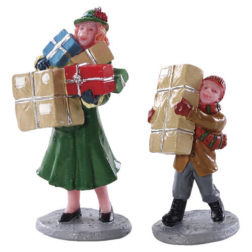 Christmas Rush set 2 pezzi statuina Lemax Caddington Village 6x6x3 cm - 82610 1