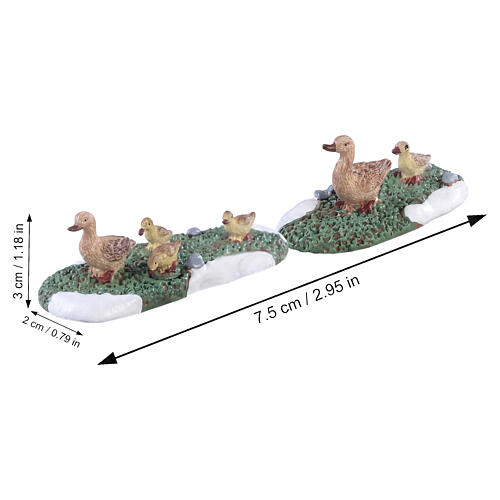 Ducks set 2 pièces statuette Lemax Caddington Village 2x7x3 cm - 82612 2