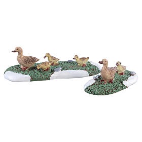 Ducks set 2 pezzi statuina Lemax Caddington Village 2x7x3 cm - 82612