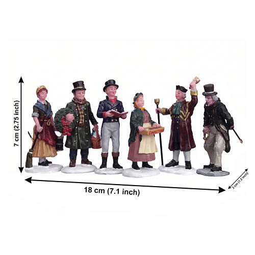 Village People Figurines set 6 pezzi statuina Lemax Caddington Village 7x18x3 cm - 92356 2