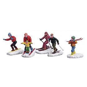 Winter Fun Figurines set 5 pezzi statuina Lemax Vail Village 6x15x5 cm - 92357
