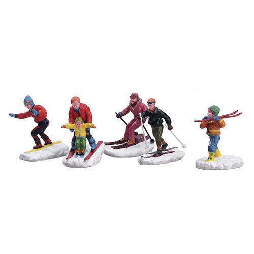 Winter Fun Figurines set 5 pezzi statuina Lemax Vail Village 6x15x5 cm - 92357 1