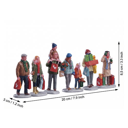 Holiday Shoppers 6-teiliges Figurenset Lemax Caddington Village 8x20x3 cm – 92683 2