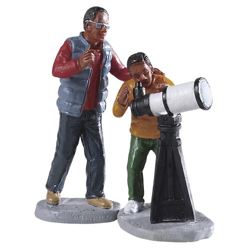 Stargazing set 2-piece Lemax figurine, 2.7x2.4x1.4 in - 92744 1
