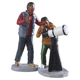 Stargazing set conjunto 2 peças estatueta Lemax 7x6x4 cm - 92744