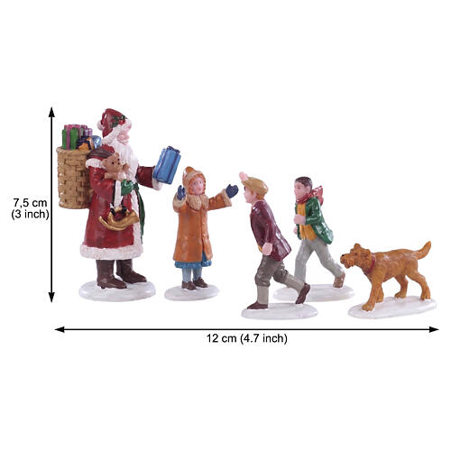 Papa Christmas! set 5 pezzi statuina Lemax 7x12x5 cm - 92745 2