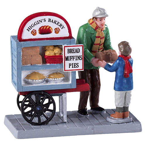 Delivery Bread Cart Lemax Caddington Village 7x7x4 cm – 92749 1
