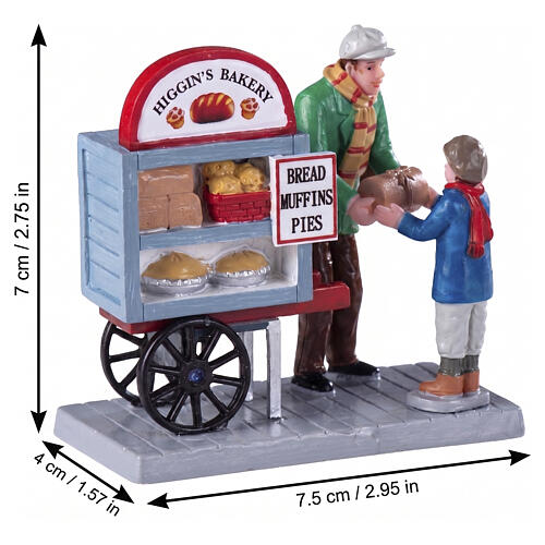 Delivery Bread Cart estatueta Lemax Caddington Village 7x7x4 cm - 92749 2