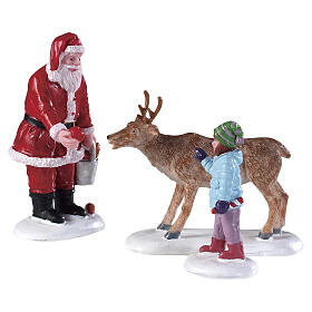 Conjunto Reindeer Goodies de 3 estatuetas Lemax Vail Village 7,2x8,8x7 cm - 92752
