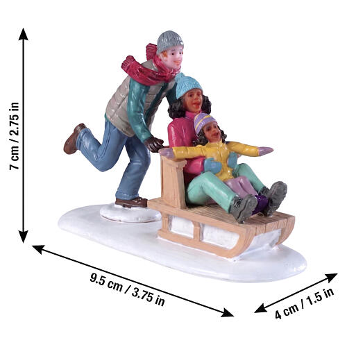 Estatueta Family Snow Day Lemax Vail Village 7x9x4 cm - 92755 2