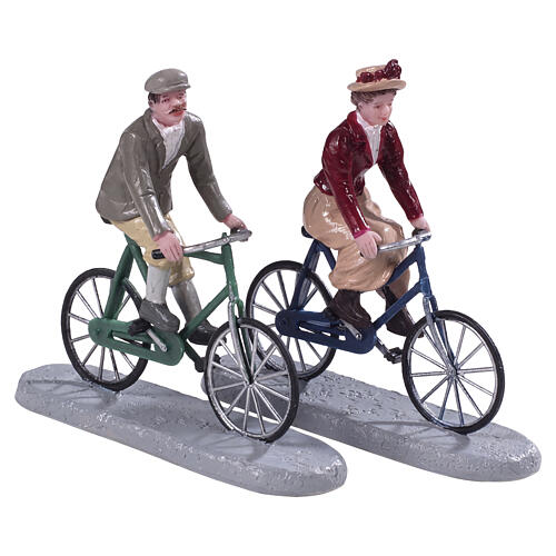 Bike Ride Date set 2 peças estatueta Lemax Caddington Village 6,2x4,8x8 cm - 92763 1