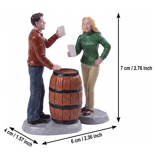Cheers! set 2 pièces statuette Lemax 7x6x4 cm - 92769 2