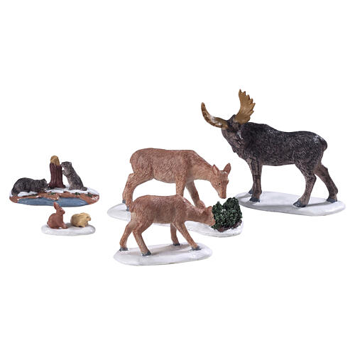 Wild Animals set 5 pezzi statuina Lemax 8x29x4 cm - 92771 1