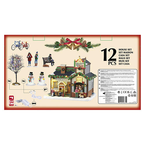 The Christmas Café Set articolo Lemax Caddington Village 26x46x18 cm - 56675 2