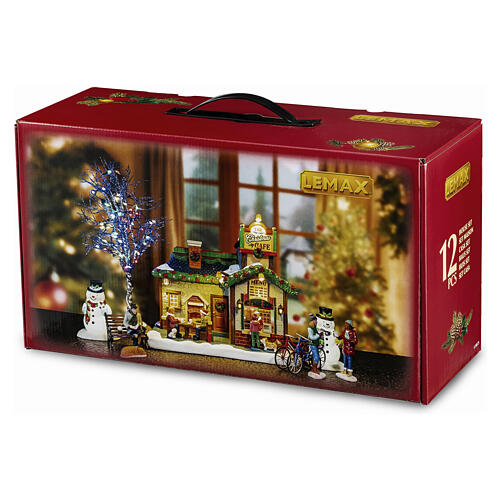 The Christmas Café Set articolo Lemax Caddington Village 26x46x18 cm - 56675 3