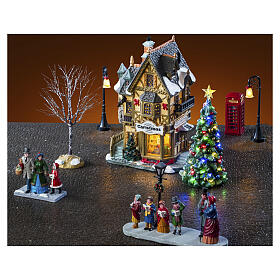 Tannenbaum Christmas Shoppe Set Lemax Caddington Village 28x45x13 cm - 56678