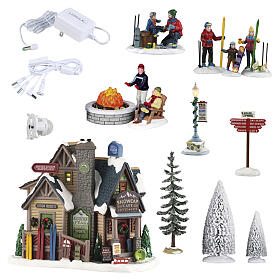 Bighorn Peak Mountain Sports Snow Gear Set Lemax Vail Village 23x49x15 cm - 66709