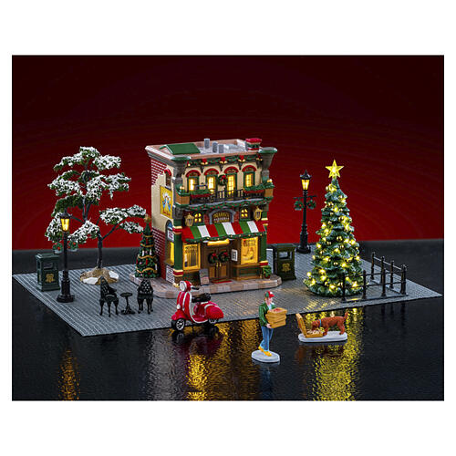 Mario's Pizzeria & Bistro Set, Lemax Caddington Village, 15.0x47.4x31.5 cm - 66710 2