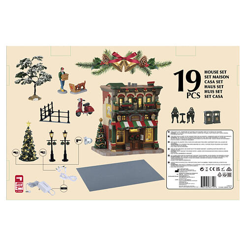 Mario's Pizzeria & Bistro Set articolo Lemax Caddington Village 15x47x31 cm - 66710 3