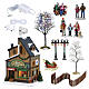 Wally's Winter Skate Shop Set, Lemax Vail Village, 6.1x22.2x10.4 in - 66711 s1