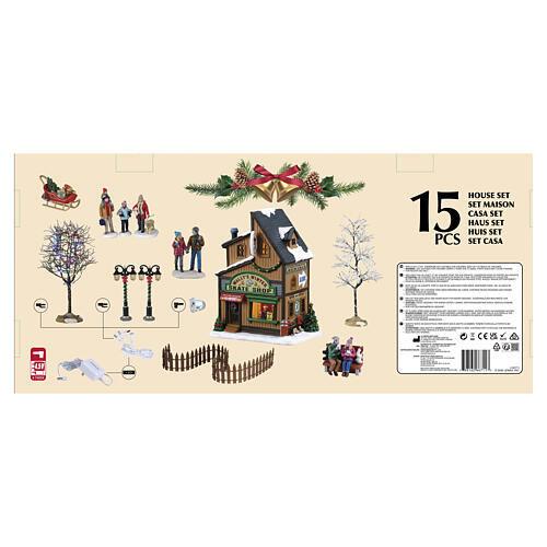 Wally's Winter Skate Shop Set articolo Lemax Vail Village 15x56x26 cm - 66711 3