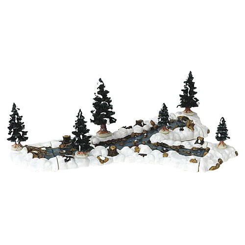 Mill Stream Fork Lemax modularer Bach 10x29x19 cm - 13367 1