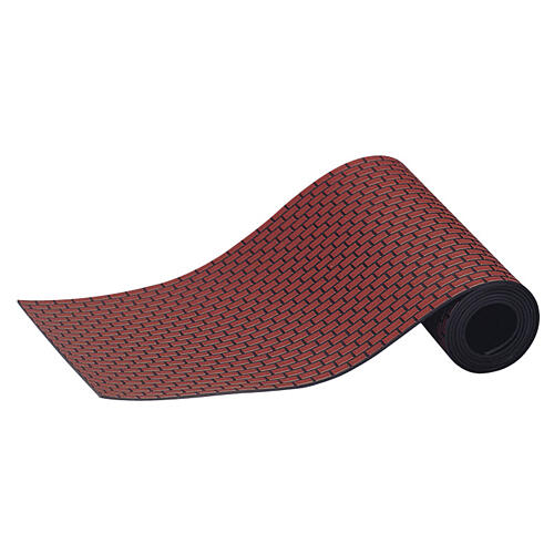 Large Brick Road Lemax Straße in roter Ziegeloptik 75x10 cm – 34914 1